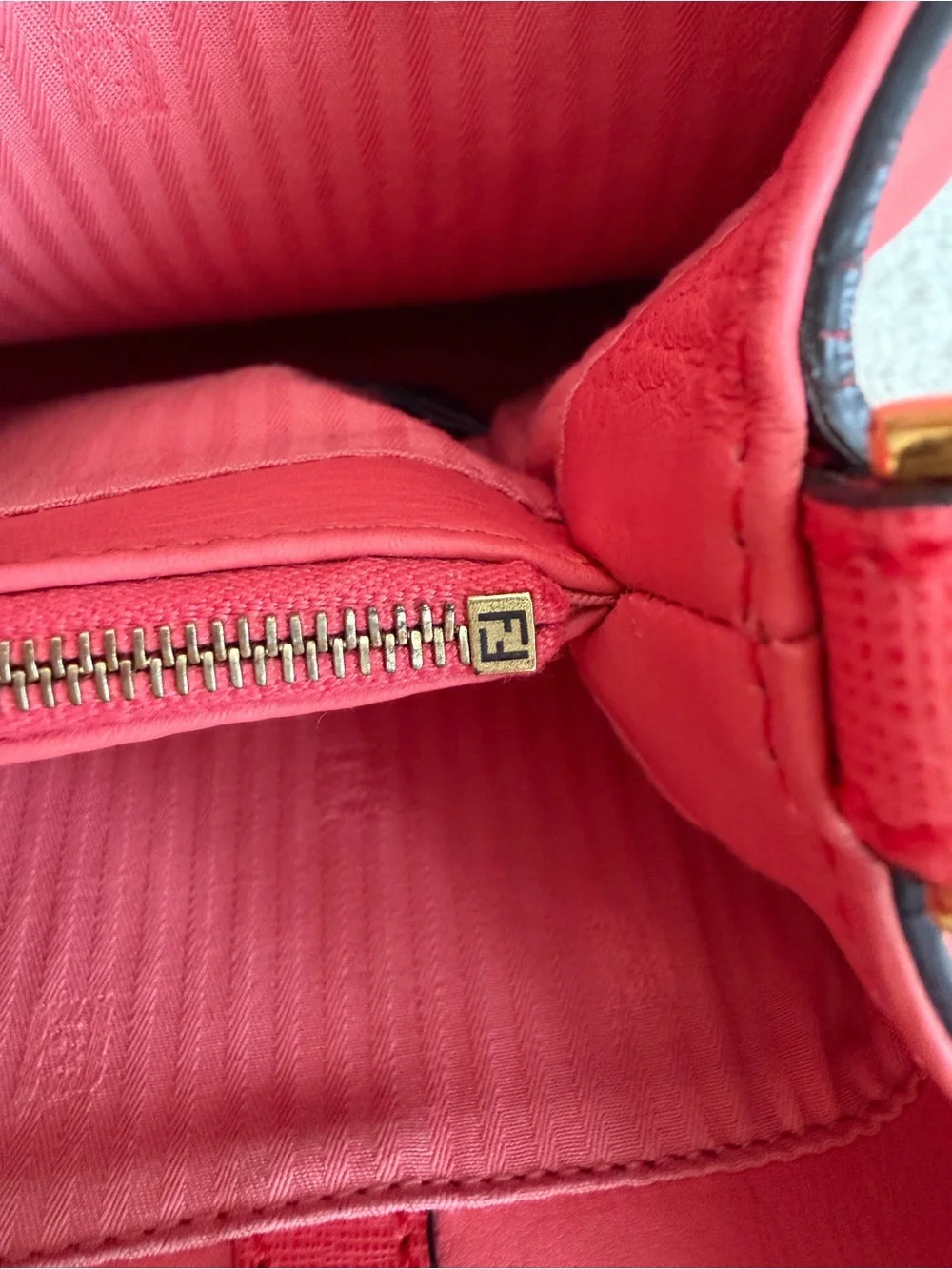 Fendi Vittelo Elite Flamingo Petite 2Jours tote Rosa Exstasy